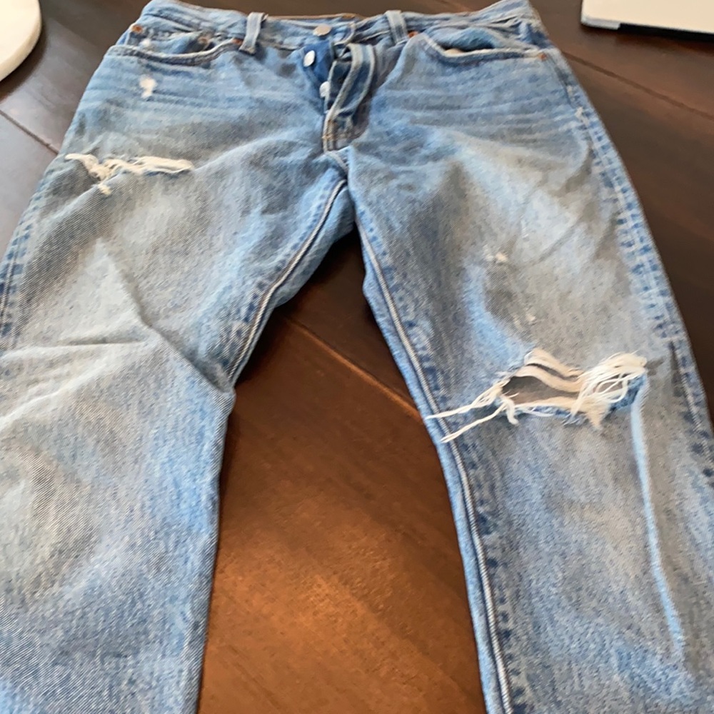 Levi’s 501’s ripped